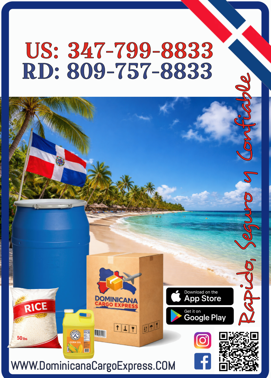 Tarjeta Dominicana Cargo Express reverso